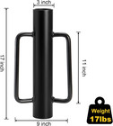 Fence Post Driver  17 Lbs Heavy Duty Hand Post Pounder With Handles For Metal U