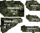 Terrain Area Footprints - Overgrown - Compatible W  Warhammer 40k 11th Ed