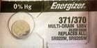 Energizer 371 370 Sr920w Sr920sw  2 Pieces  Brand New Battery Authorized Seller