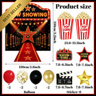 Halloween Trunk Or Treat Car Decorations Kit Red Cinema Movie Backdrop Curtain