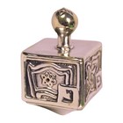 Israel 50th Anniversary Electroplated Dreidel Star Of David Top Hanukkah