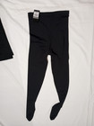 Unisex Black Footed Dance Tights Fully Covered Feet Ballet New Nwt