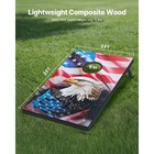 3x2ft Cornhole Set Portable Corn Hole Toss Game Board Wood 8 Bean Bag Carry Case