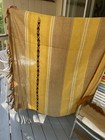 Textile Two Vintage Mid Century 70s Wool Fabric Curtains Scandinavian Latvia