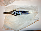 1990s Budweiser Ice Prestige Tapmarker Acrylic Tap Handle In Box Nos