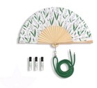 Christian Dior Folding Fan Sensu Green W  Strap   Lucky Perfume Set Vip Gift