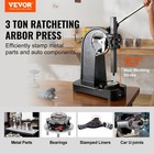 Vevor Ratchet Type Arbor Press 3 Ton Manual Leverage Arbor Press With Handwheel