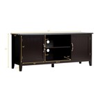 Tv Stand Entertainment Media Center For Tv s Up To 65  W storage Cabinets Brown