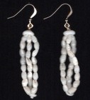 Hawaiian 100  Niihau Shells 7-strand 29 Inch Rice Or Laiki Lei W  Earrings