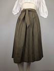 Dirndl Apron  m medium  - 69 5cm - Olive Brown Floral