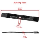 Mower Blade W  Nut For John Deere X125 X126 X145 X300 X304 X310 Tractor 42  Deck