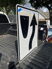 Vintage Street Sign  divided Highway  24  X 30  Free Shipping Lot 7-14