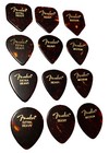 Vintage Guitar Picks- 1990   s Fender Celluloid-rare Shapes-unused-lot Of 12 Picks