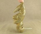 With Carved Chinese Old Jade Carving Fancy Bird