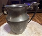 Antique Vintage Pewter Pitcher Old English 143 Water Pitcher 6    Windmill