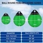 Veithi 2 Pack 11 4 X 14 In Boat Buoy Balls Green