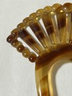 Vintage Art Deco Celluloid  or Similar  Hair Comb Faux Tortoise Shell 4    T 3    W