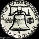 1957 Franklin Half Dollar Proof Uncirculated Silver Coin Gem From Set Us 50c Mq
