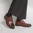 Men Formal Dress Oxfords Lace Up Wedding Causal Leather Pointy Toe Shoes Fashion