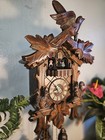 Nice German Carved Squirrels 8 Day Musical Cuckoo Clock With Dancers