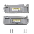 Pair Sun Visor Gray Left   Right Side 83280snaa01zc For Honda Civic 2006-2011