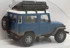 Busch New Ho 1 87 Scale Toyota Land Cruiser Weathered Blue Finish With White Top