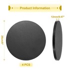4pcs Cake Boards  8 Inch Round Cake Drum Circle Cake Base Black