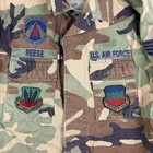 Vintage Usaf Bdu Jacket Medium Long Woodland Camo Air Combat Command Patches