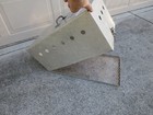 Vintage Mckee Industries Airborne Aluminum Metal Small Animal Pet Carrier Crate
