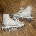 New Never Worn White Under Armour Youth 6 Football Cleats    
