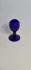 Antique Unbranded Cobalt Blue Glass Eye Wash Ocular Bath Cup Apothecary Medical 
