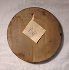 Vintage Polish Folk Art Wood Carved Plate Victorian Couple 9 5    Original Sticker