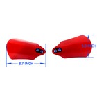 Pmma Red Hand Grips Guard Protector Windshield For Harley Touring Flhx Fltrx 