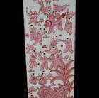 48cm Kangxi Signed Old Chinese Famille Rose Vase W kid