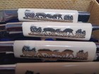 6-piece German Steel Cutlery Steak Knives Set In Box Deer Locking Horns 8 3 8 