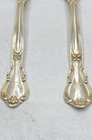 Gorham Chantilly Sterling Silver Oval Soup Spoons 2 Piece Set 6 5 8  Monogram