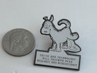 Peeing Dog Pin Pinback Truth And Technology Will Triumph Over Bureaucracy Lapel