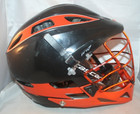 Cascade Pro 7 Lacrosse Helmet Mll Orange And Black With Chinstrap - Pre-owned