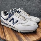 New Balance 574 Golf Shoes White Blue Silver Mens Size 11 5 Sneakers Nbg574b