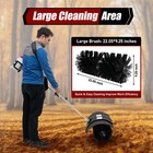 52cc Gas Powered Brush Broom Sweeper Handheld Driveway Cleaning Turf Lawn Grass 
