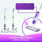 Yicotira Reusable Power Mop Refills Pads Compatible 4 Pack  4 Pack  purple 