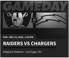 Las Vegas Raiders Vs  Los Angeles Chargers Tickets