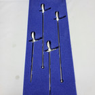 Grey Goose Vodka Metal Swizzle Stir Sticks  2  Olive Fruit Picks  2  Set