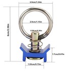10pack L-track Single Stud Fitting With Round Ring Tie Down 4 000lb Capacity