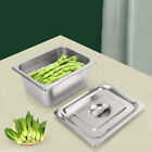 3-pack Stainless Steel Pan Steam Hotel Prep Table Food Perforated Pan 1 2 Size