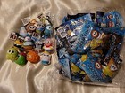Aqua Coop Squad Keychains  complete Set Of 12  New In Sealed Packages