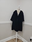  Vtg  60s Ilgwu  Black Velvet Cape Coat Witchy Whimsigoth Goth Opera 3 4 Sleeve 