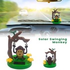 Solar Powered Dancing Animal Swinging Monkey Dancer Toy Car Decor Kids Toys Gift