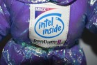Vtg 1997 Pentium Ii Space Astronaut Mmx 13    Bunny Iridescent Blue Advertising