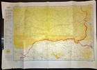 Rare - 1961 Tri Border Map - Laos  Cambodia  Thailand - Air America  Vietnam War
